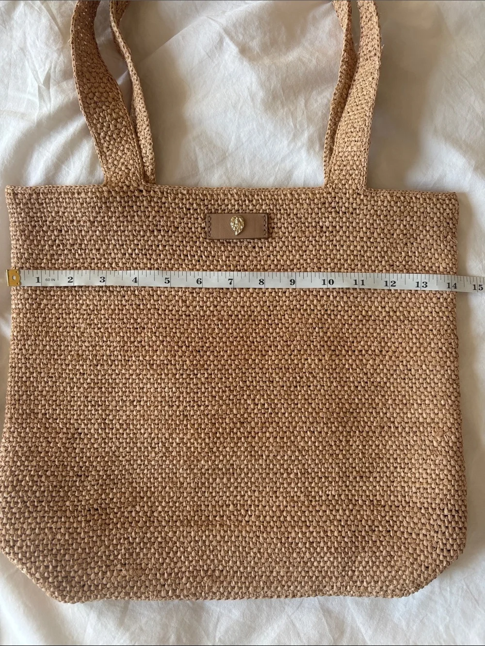 Helen Kaminski Raffia Woven Tote, Natural Tan - Picture 2 of 8
